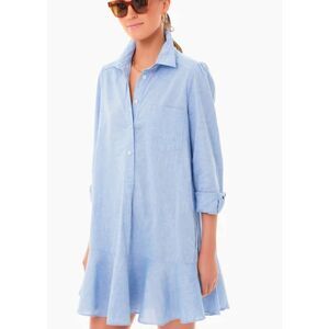 Tuckernuck Light Blue Linen Shirt Dress